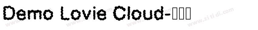 Demo Lovie Cloud字体转换